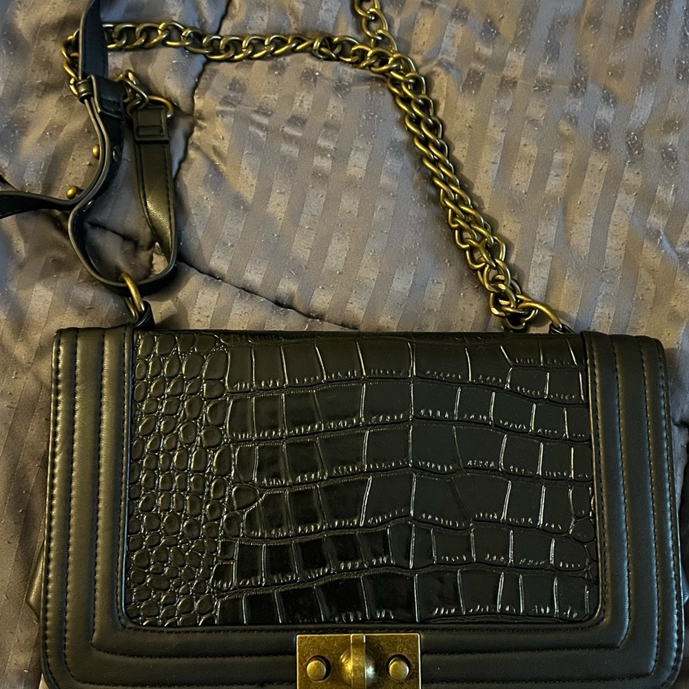 Steve Madden crocodile leather purse